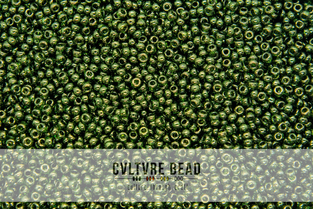 Miyuki Seedbead 11/0 Olive Gold Luster 24 gram vial