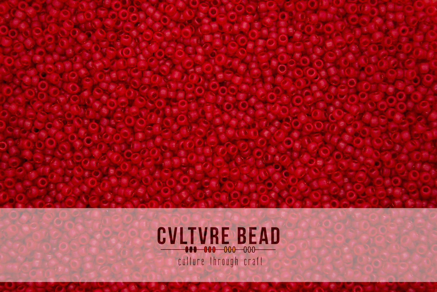 Toho Seedbead 15/0 - Transparent-Frosted Siam Ruby - 5.2 gram vial