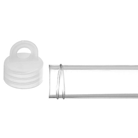 Vial - Slim Plastic w/White Alabaster Cap (22g)